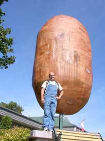 Doug at the Potato Museum in PEI.